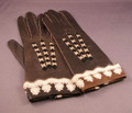 Carmania Brown Leather Gloves