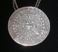 Aztec Calendar Medalion Necklace
