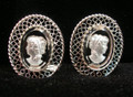 Whiting and Davis Cameo Earrings