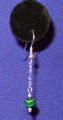 Gemstone and Chain Drop Earrings
