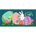 Easter Bunny and Eggs Sassafras Mat