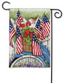 Full Description: BreezeArt® Premium Flags are made of our exclusive SolarSilk® 600 denier polyester for greater durability, yet they have a softer, silkier feel for better drape and movement. Fade and mildew resistant. 12.5" x 18". Flag stand sold separately.