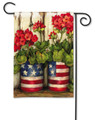 Full Description: BreezeArt® Premium Flags are made of our exclusive SolarSilk® 600 denier polyester for greater durability, yet they have a softer, silkier feel for better drape and movement. Fade and mildew resistant. 12.5" x 18". Flag stand sold separately.