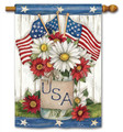 Full Description: BreezeArt® Premium Decorative Flags are made from our exclusive 600 denier SolarSilk®. This patented polyester fabric was carefully designed to best represent the beauty and color of the artwork on each flag. BreezeArt flags have a soft, silky feel, natural drape and movement, superior print quality, and excellent fade and mildew resistance. Measures 28" x 40". Flag pole sold separately.