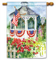 Full Description: BreezeArt® Premium Decorative Flags are made from our exclusive 600 denier SolarSilk®. This patented polyester fabric was carefully designed to best represent the beauty and color of the artwork on each flag. BreezeArt flags have a soft, silky feel, natural drape and movement, superior print quality, and excellent fade and mildew resistance. Measures 28" x 40". Flag pole sold separately.