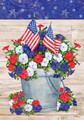 Product details of Patriotic Pail-Fine Art Flag -by Paul Brent
Sure to complement your home in every way, our Fine Art Flags are printed on 300 denier fabric, right here in house in the USA, using a fade resistant ink to ensure longevity of each flags’ stunning art work.