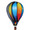 Sunset Gradient 22" Hot Air Balloons (25771)
