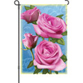 Pretty in Pink Roses: Garden Flag