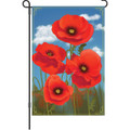 Scarlet Poppies: Garden Flag