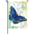 Sapphire Blue Butterfly: Garden Flag