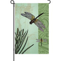 Dragonflies and Cattails: Garden Flag