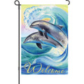 Welcome Dolphins: Garden Flag
