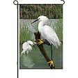 Snowy Egrets: Garden Flag