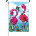 Sweet Surrender  (Flamingo )  : Garden Flag