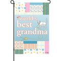 World's Best Grandma: Garden Flag