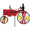 26845 Old Tractor Red 23" : Tractor Spinners (26845)