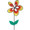 Warm Flower , Whirly Wing Flower Spinners (25041)