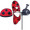 Ladybug 19"    Petite & Whirly Wing Spinner 25022