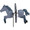 Horse (Dapple Gray) : Petite & Whirly Wing Spinner (25077)