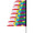 23893  Feather Banner - Powwow (Red 8.5 ft) (23893)