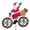 Santa 30" : Bicycle Spinners (25996)