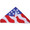 33158  Patriotic: Delta 56"  Kites by Premier (33158)