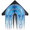 33137  Op-Art Blue: Delta Streamer 56" Kites by Premier (33137)