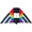 33707  Rainbow Spectrum: Delta Box 5.5 ft Kites by Premier (33707)