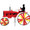 25661 Old Tractor Red 29" : Tractor Spinners (25661)
