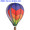 Chevron Rainbow 26" Hot Air Balloons (25892)