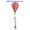 Red Vintage : 16 in Hot Air Balloon (25872)