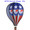 25744 Patriotic Vintage 22" Hot Air Balloons (25744)