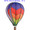 25746  Chevron Rainbow 22" Hot Air Balloons (25746)