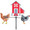 Chickens & Chicken Coop 59", Carousel Wind Spinners (21638)