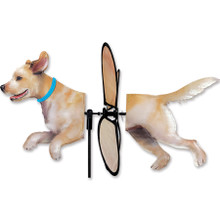  Dog (Yellow Lab) 19", Petite Wind Spinner (24976)