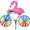 Flamingo 20"   Bicycle Spinners (26867)