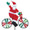 Santa 20" : Bicycle Spinners (26869)