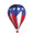 When you want to strut your Patriotic Pride the awesome 26" Patriotic Hot Air Balloon is the perfect purchase. Just purchase two, it will more than double projection.