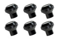 Billet Stainless Dash Knob Set, Black, 76-86 CJ