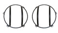 HEADLIGHT EUROGUARD PAIR, BLK,