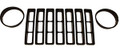 GRILL INSERT KIT, BLACK, TJ