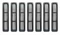 GRILLE INSERT KIT, BLK ALM