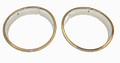 Headlight Bezel Pair, Chrome 97-06 TJ