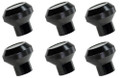 KNOB SET 6 BLACK