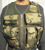 Tactical Combat Utility Vest Woodland Camo