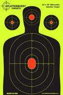 5 Pack 12 x 18 Silhouette Splatter burst Paper Target 