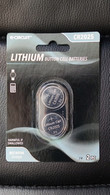Two CR2025 3V lithium Batteries