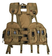 Tactical Vest w/removable Hydration Pouch in Tan