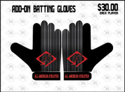 A3 Custom Uniform Add-on - Batting Gloves 