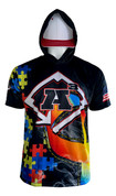 A3 Autism Awareness Jersey - Hooded